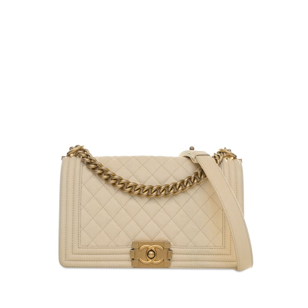 Pre-Loved Chanel Old Medium Quilted Caviar Boy Flap